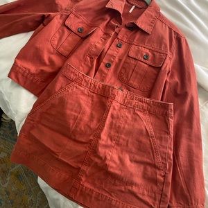 Free People set, jacket and mini skirt, size Small